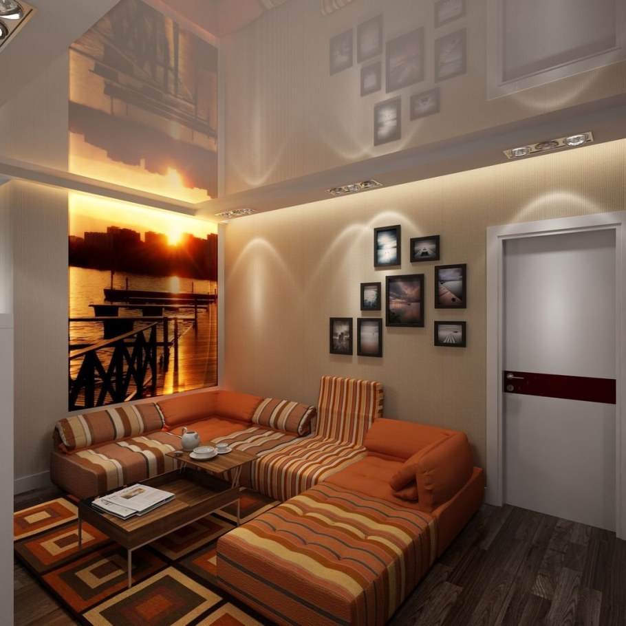 Маленькая гостиная без окна