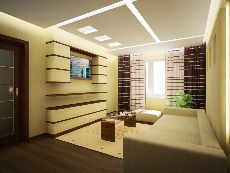 Гостиная без окон