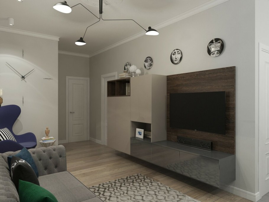 Интерьер квартиры в теплых тонах