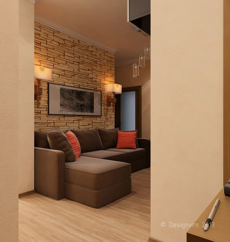 Гостиная без окон дизайн