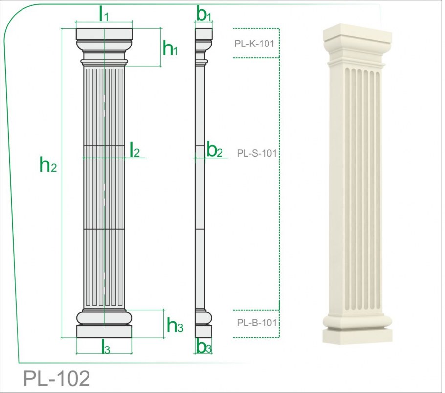 Пилястра из пенопласта