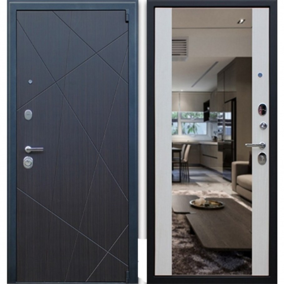 Оранжевые двери в интерьере