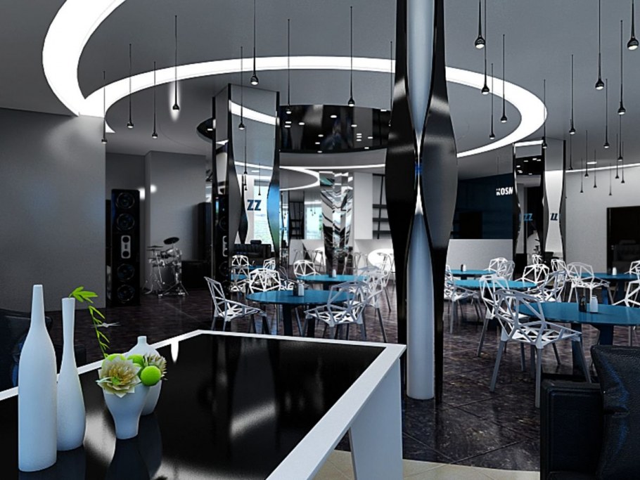 Помещение в стиле «хайтек»