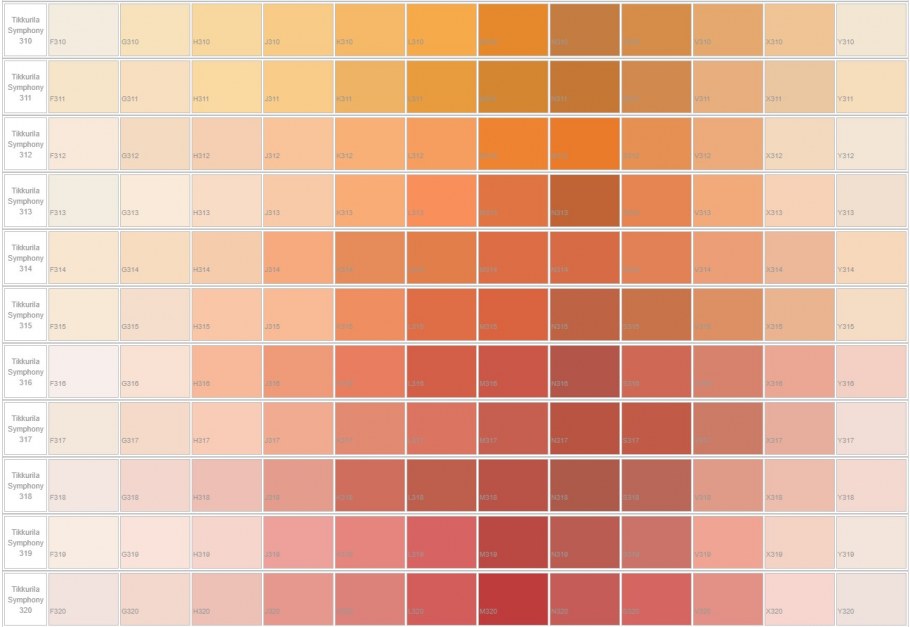 Палитра красок Тиккурила v316