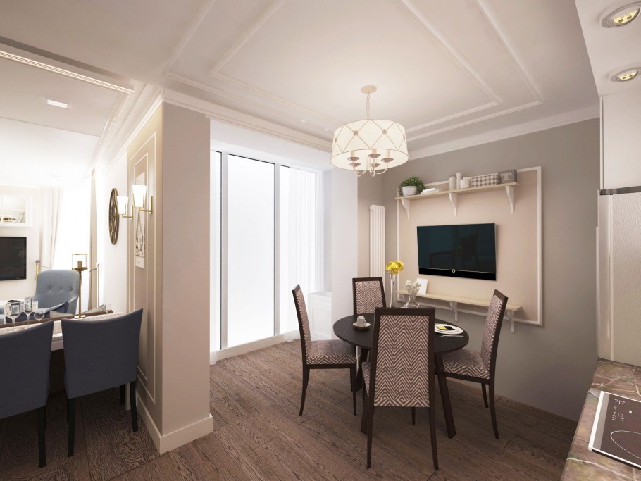 Интерьер трехкомнатной квартиры 8 квадратных метров