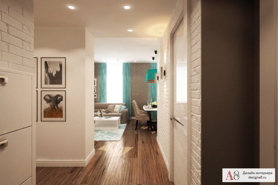 Интерьер трехкомнатной квартиры