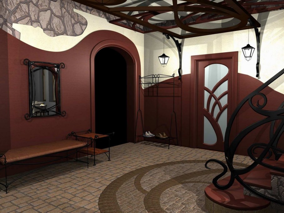 Полуциркульные арки в романском стиле