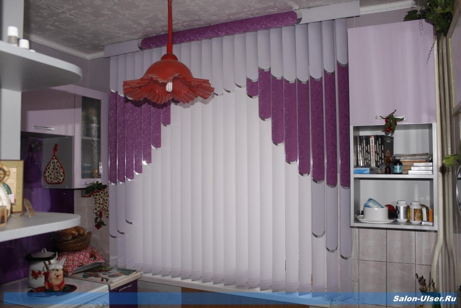 Жалюзи мультифактурные сиреневые