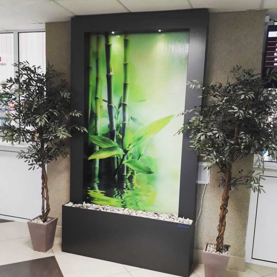 Водопады по стеклу комнатные