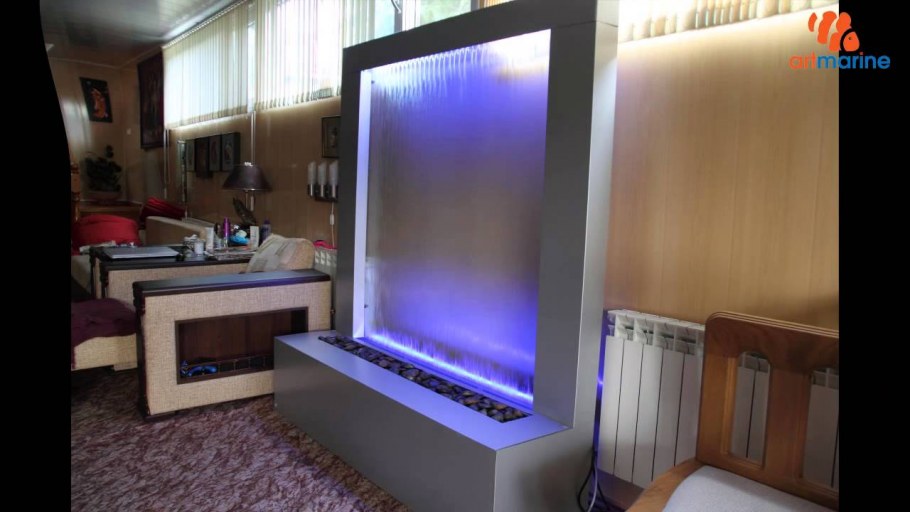 Водопад по стеклу своими руками