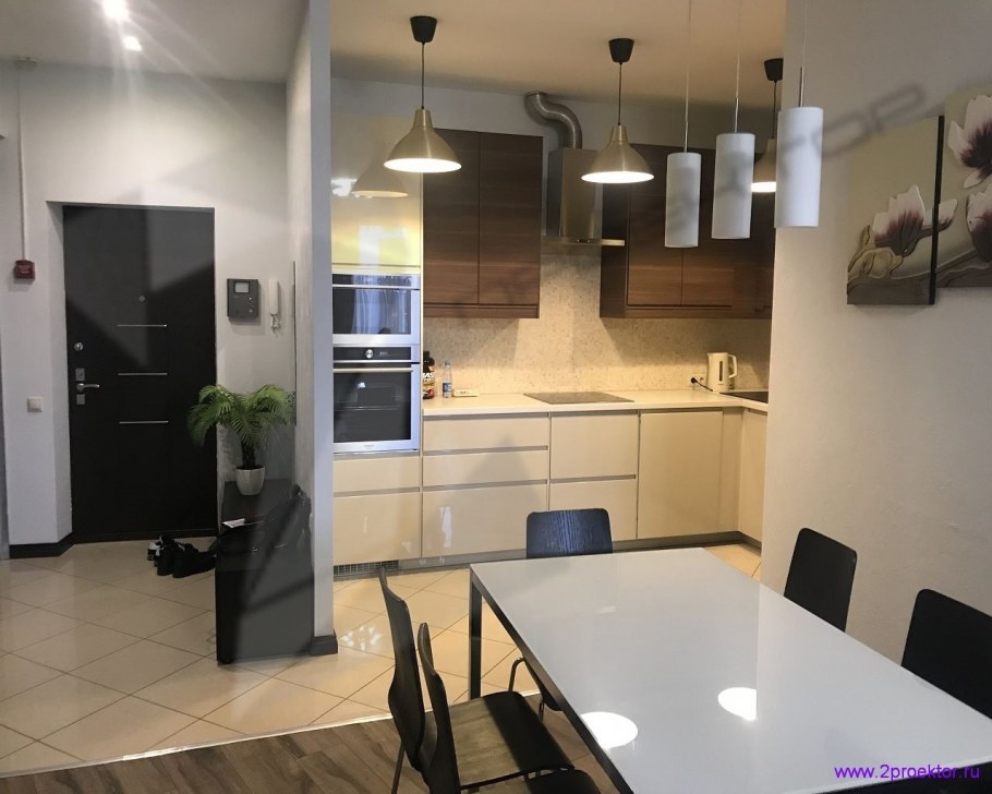 Перенос кухни в коридор