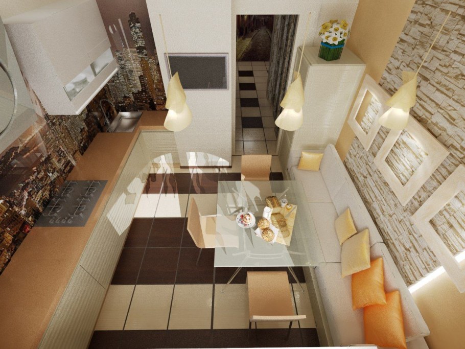 Кухня в нише