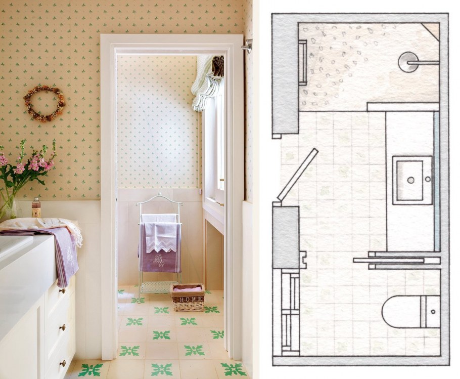 Совмещённый санузел 2м2 планировка