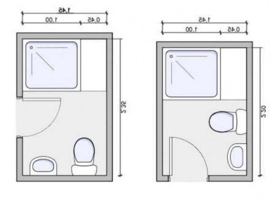 Минимальные габариты санузла душевой