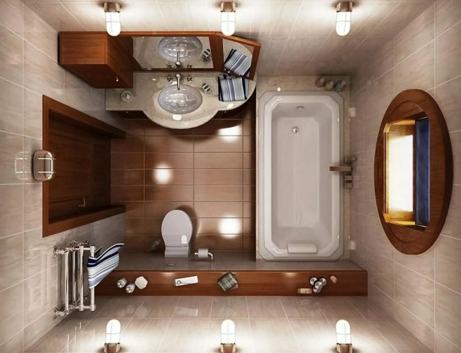 Санузел 4м2 планировка с душевой