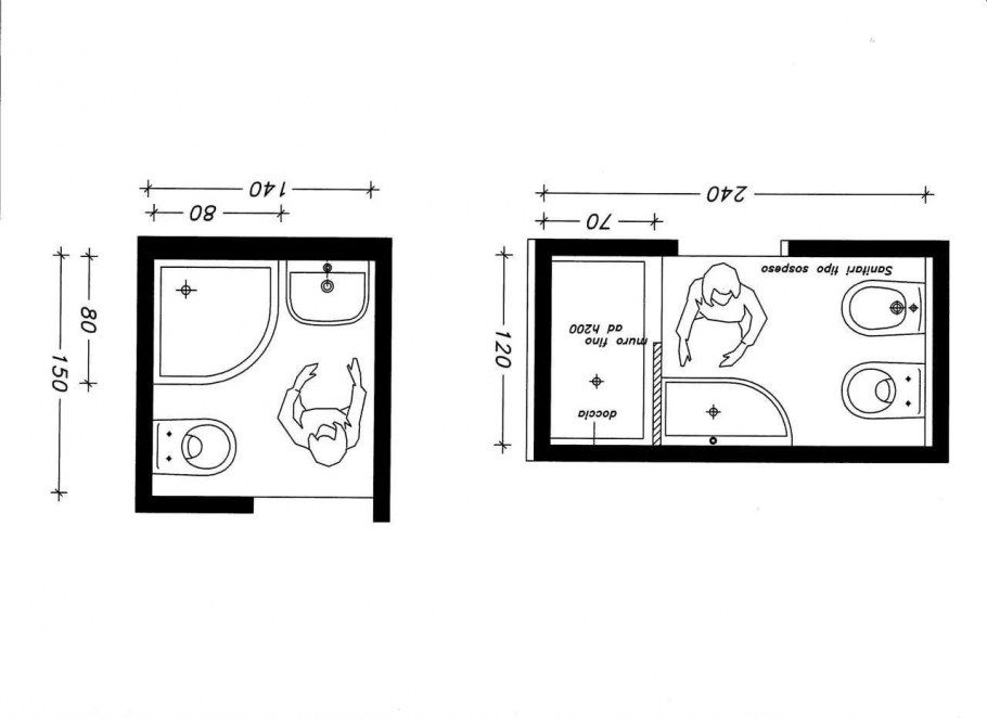 Большая ванная комната планировка