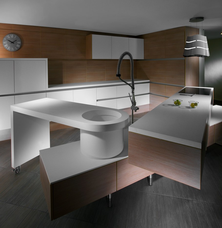 Функциональный кухонный гарнитур