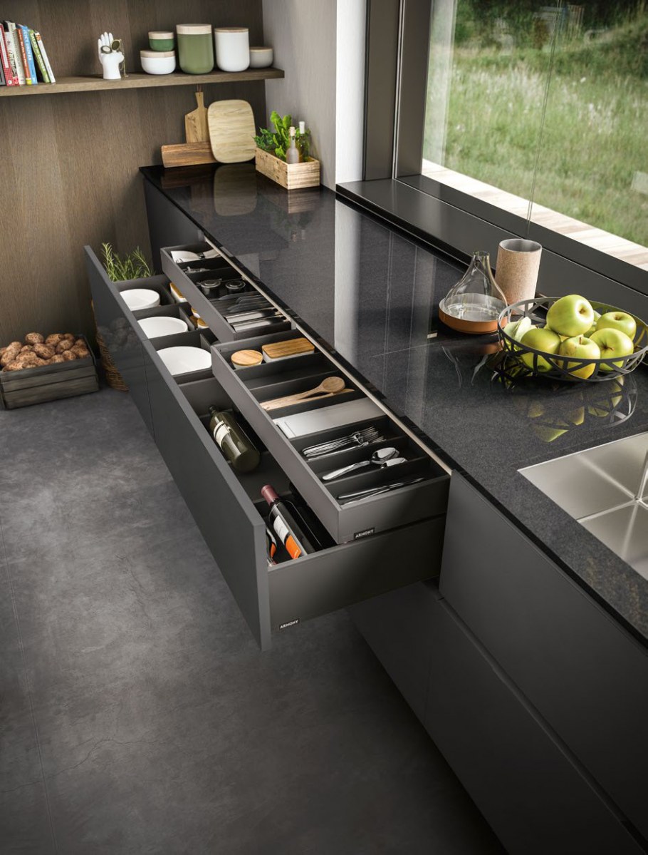 Интересная мебель для кухни