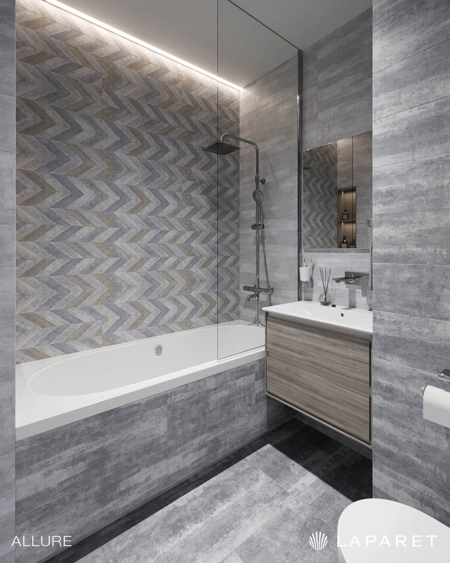 Плитка нап Пальмира серая