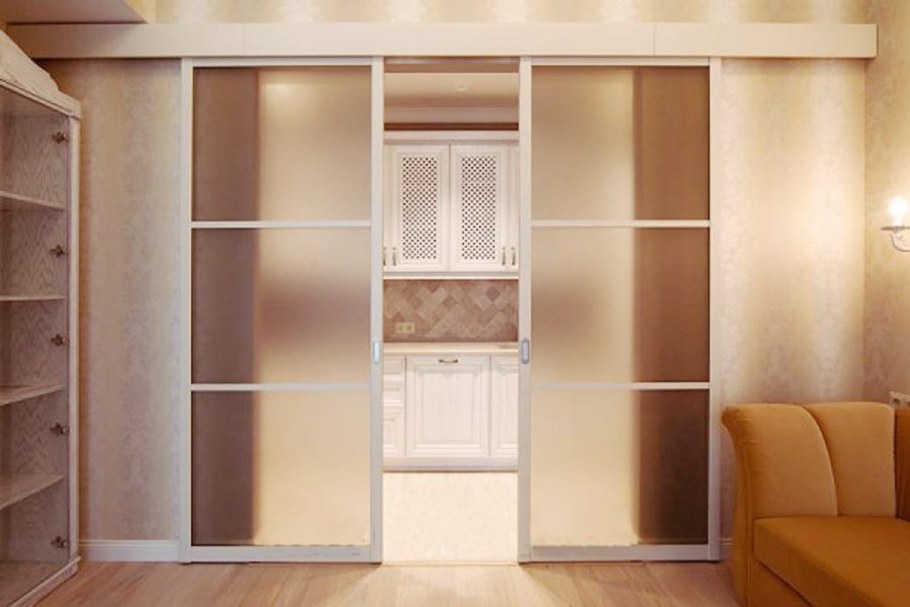 Раздвижные двери межкомнатные 1м30см