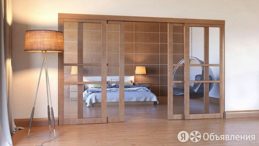 Двери межкомнатные раздвижные гармошка 4 створчатые