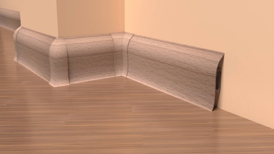 Пластиковый плинтус в квартире