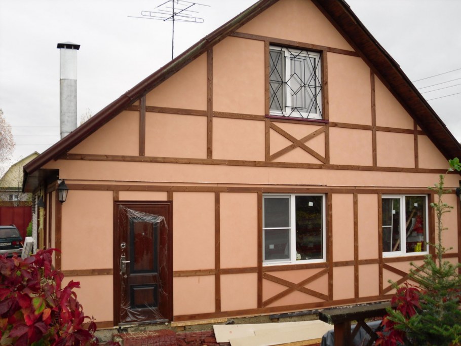 ОСБ фасад фахверк