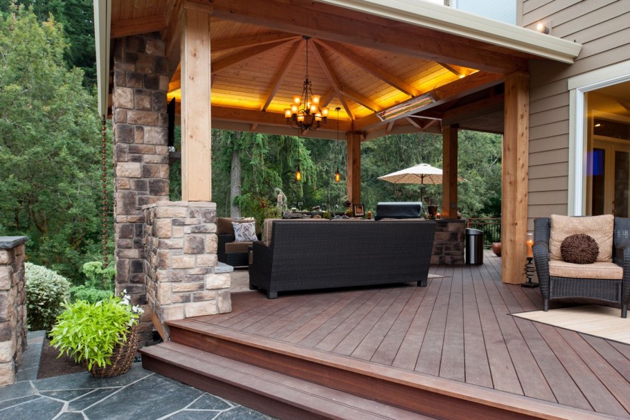 Терраса пергола зона патио