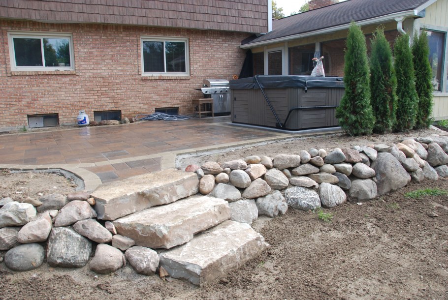 Подпорная стенка из Бута