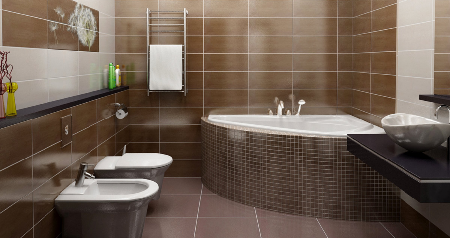 Освещение в стандартной ванной комнате