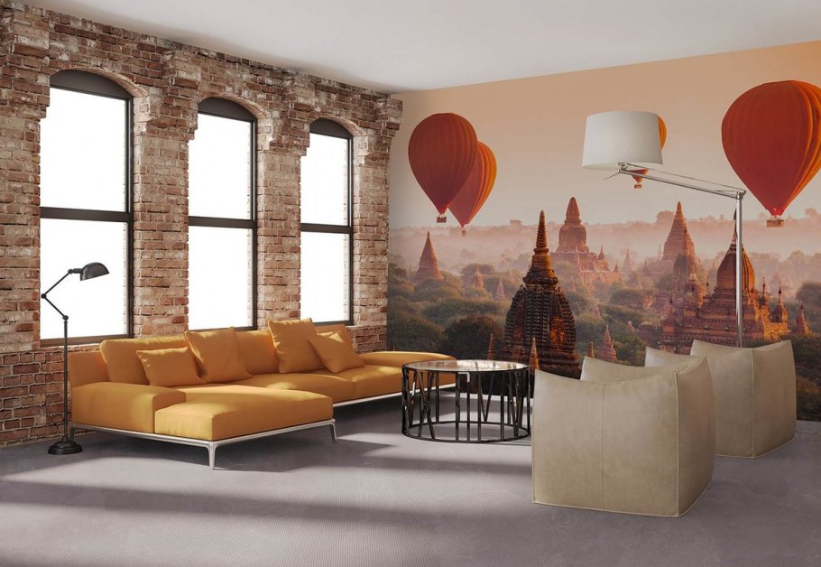 Фотообои в интерьере