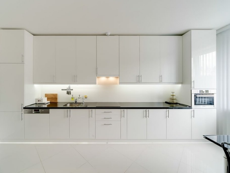 Кухни угловые белые матовые современные