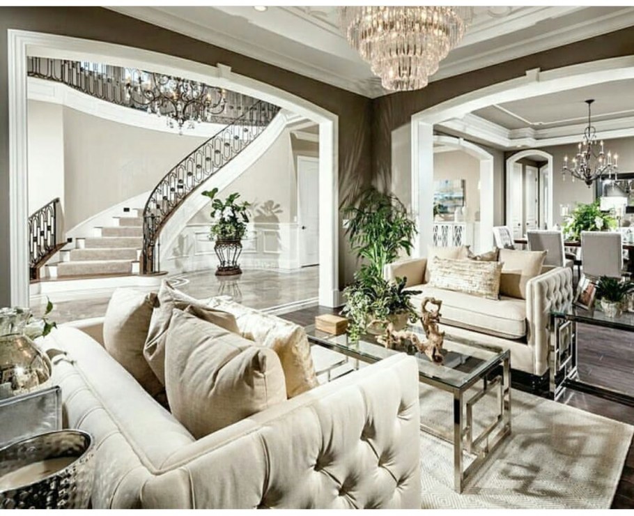 Гостиные в богатых домах