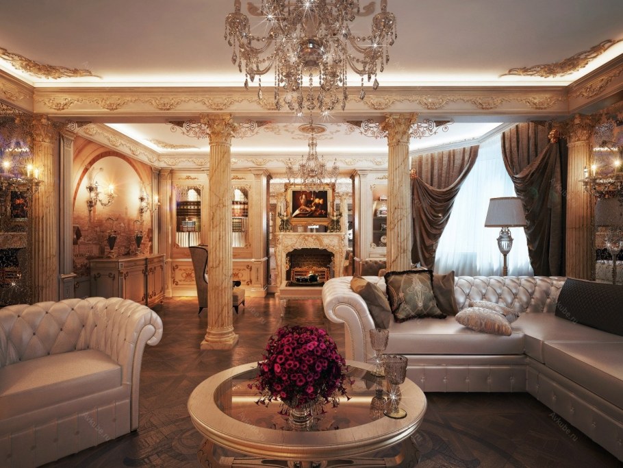 Гостиная в стиле Барокко
