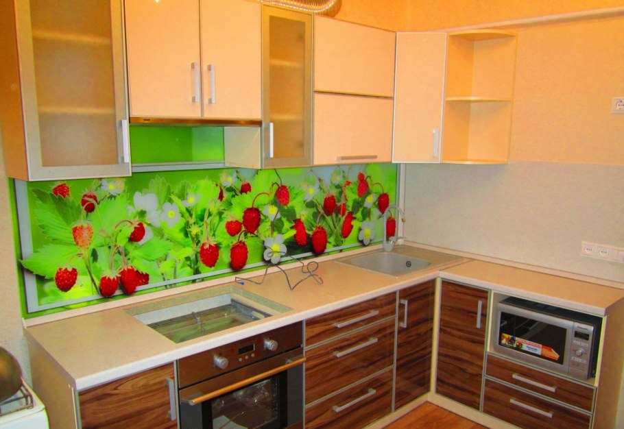 Кухонный фартук из оникса