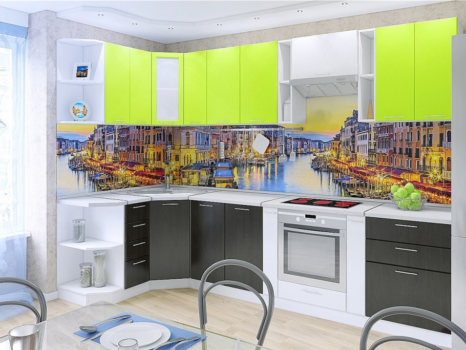 Закаленным прозрачным стеклом фартук для кухни