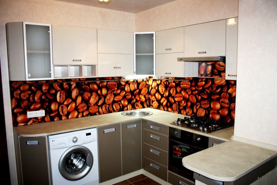 Отделка кухни плиткой