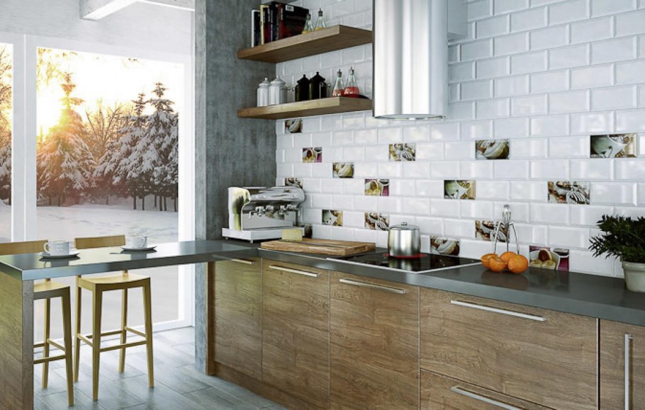 Столешня лофт дерево кухня