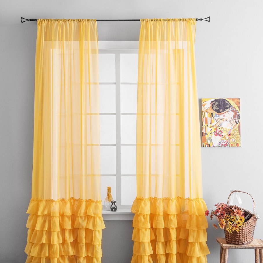 Тюль с цветами