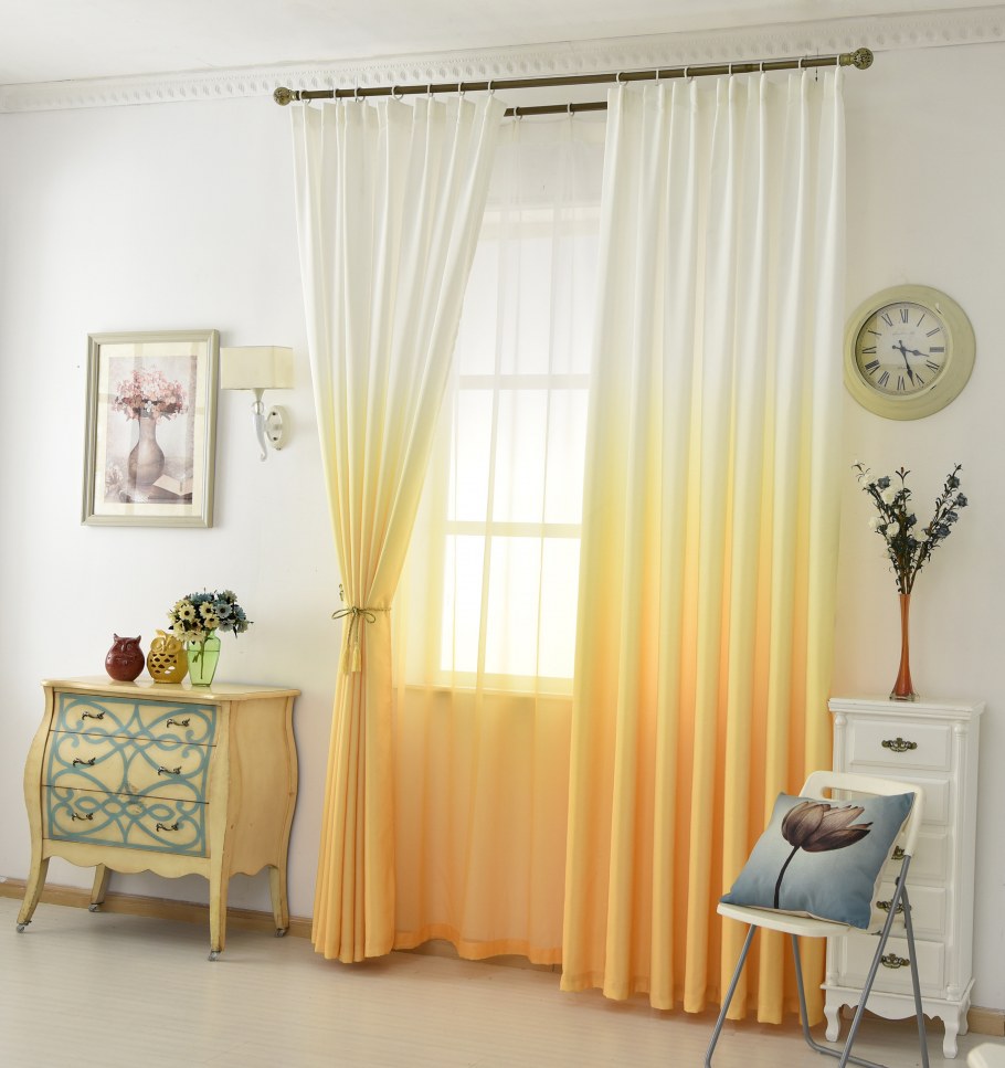 Тюль с подсолнухами