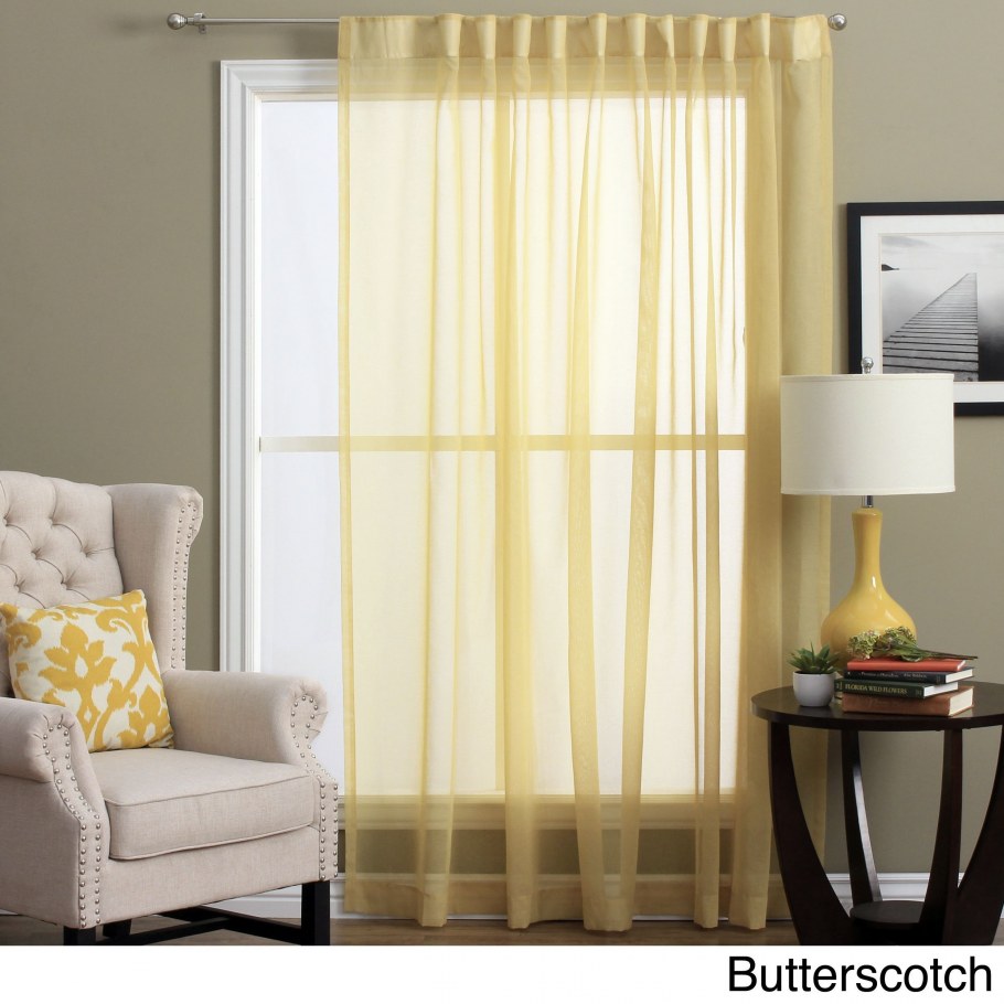 Желтые шторы на кухню