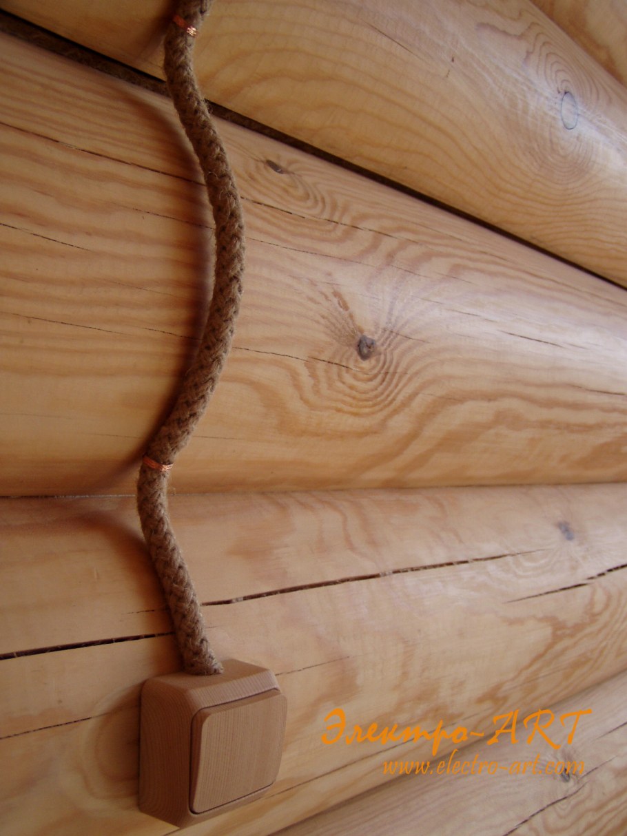 Кабель канал для сруба