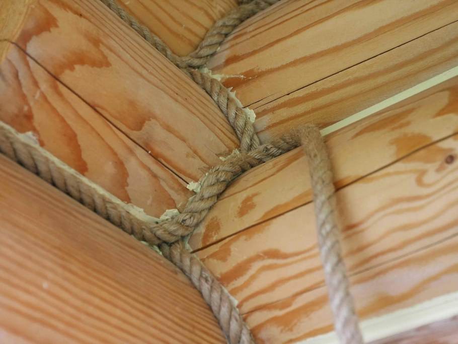 Джутовый канат для отделки сруба