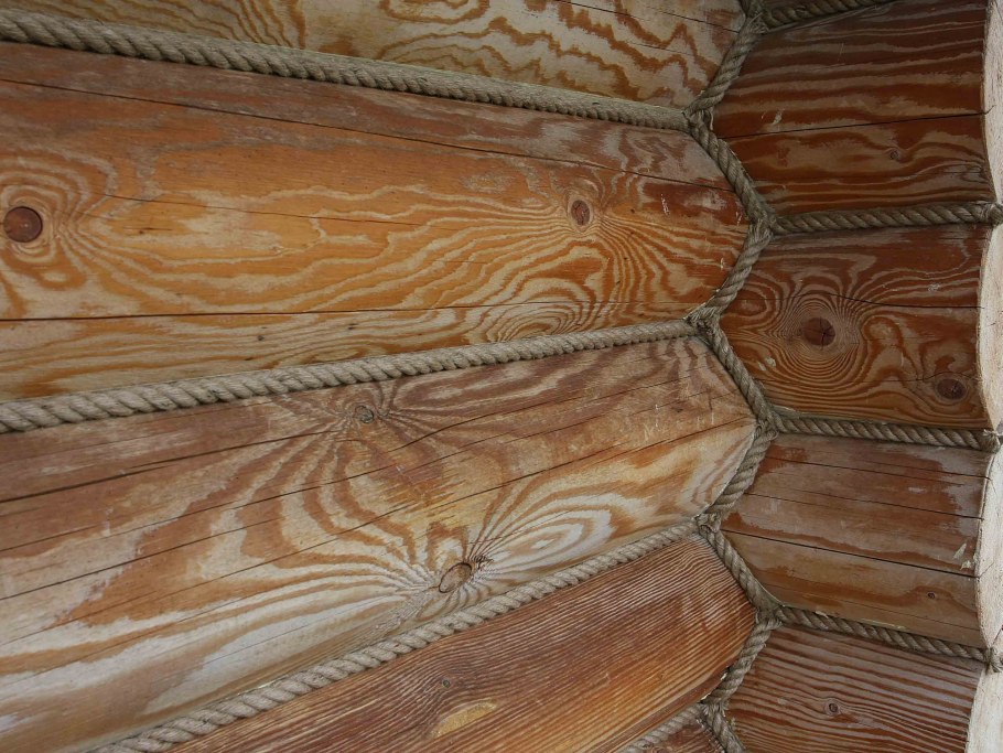 Канат джутовый в интерьере отделка