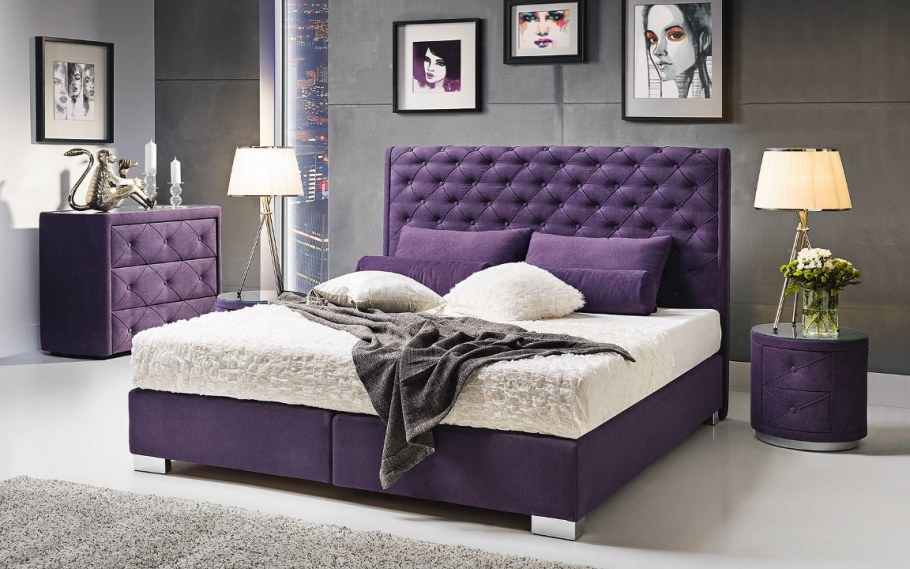 Кровать с каретной стяжкой Италия