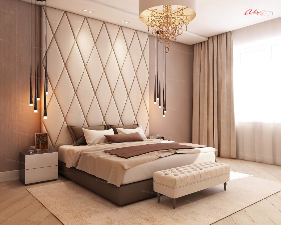 Кровать Кинг сайз с каретной стяжкой