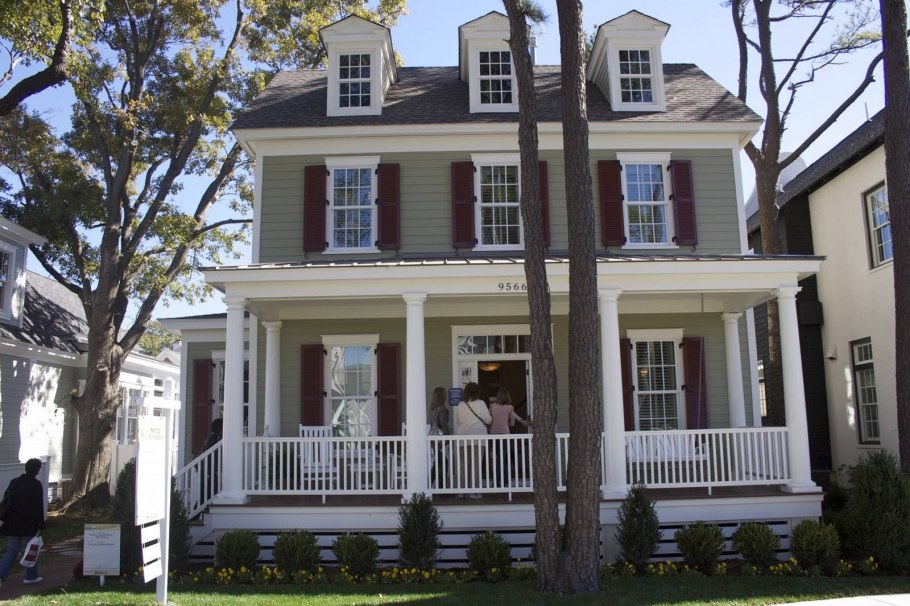 Американский коттедж кирпичный