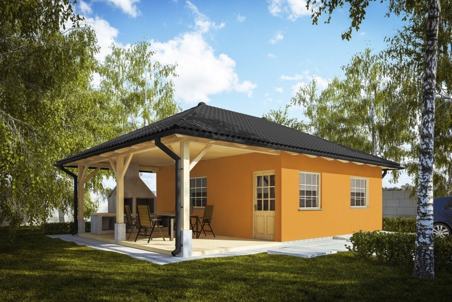 Дом из бруса проекты Скандинавия 130м2