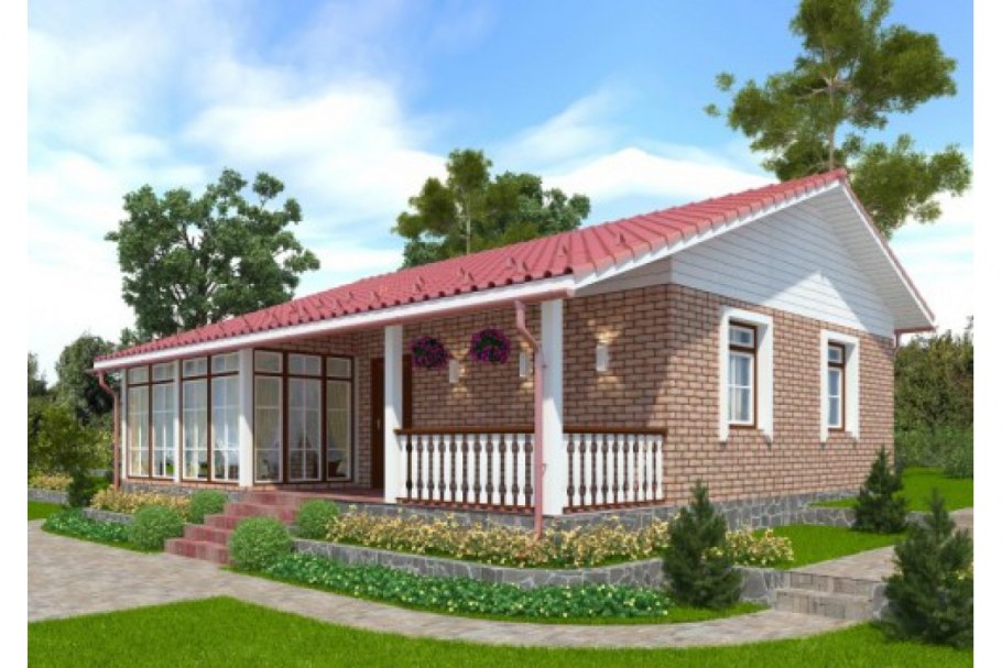 Дом из клееного бруса 100м2