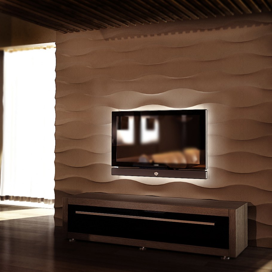 Шпонированная панель под телевизор